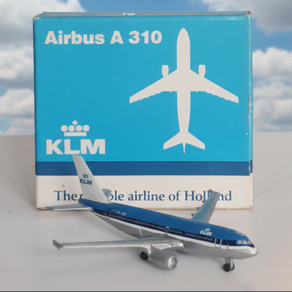 Schabak 1:600 Airbus A-310 KLM plane 923/5 boxed fair decal crease