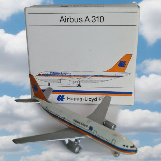 Schabak 1:600 Airbus A-310 Hapag-Lloyd Flug diecast plane 923/18 nice boxed