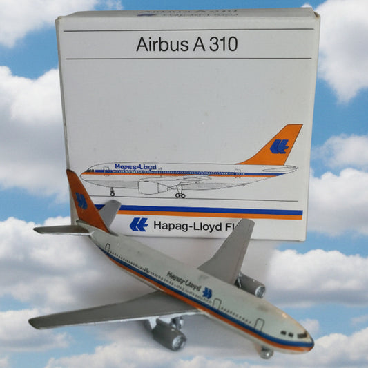 Schabak 1:600 Airbus A-310 Hapag-Lloyd Flug diecast plane 923/18 nice boxed