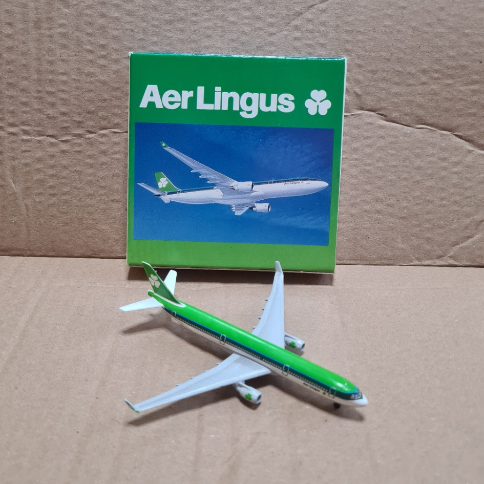 Schabak 1:600 Airbus A330 Aer Lingus diecast plane 954/97 good boxed