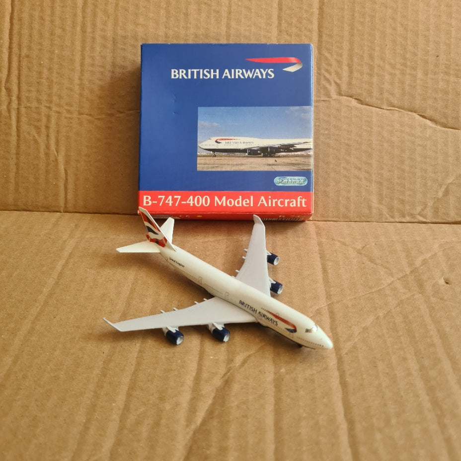 Schabak 1:600 Boeing 747-400 British Airways diecast plane 921/14 Very good boxed