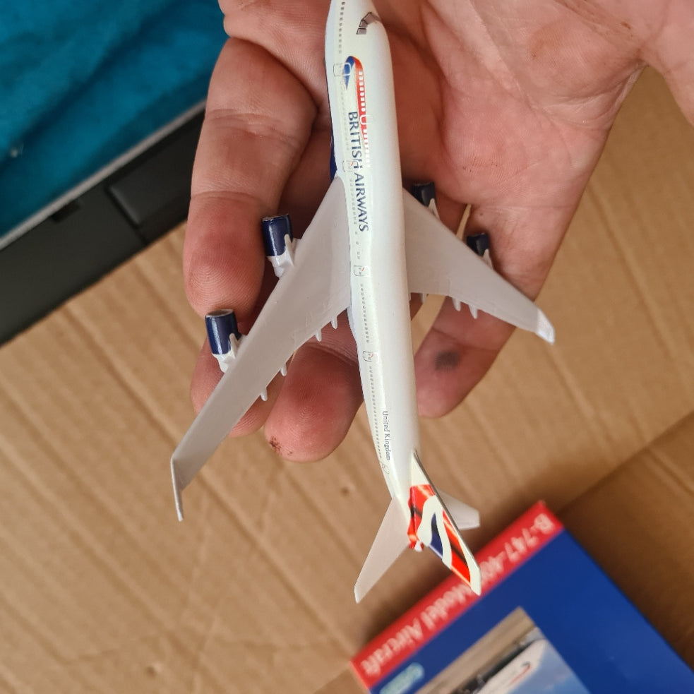 Schabak 1:600 Boeing 747-400 British Airways diecast plane 921/14 Very good boxed