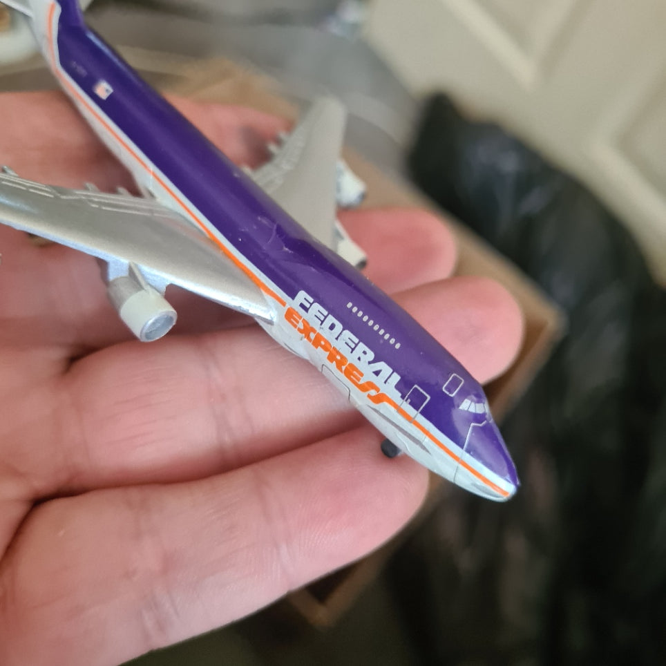Schabak 1:600 Boeing 747 Federal Express diecast plane 901/66 fair boxed