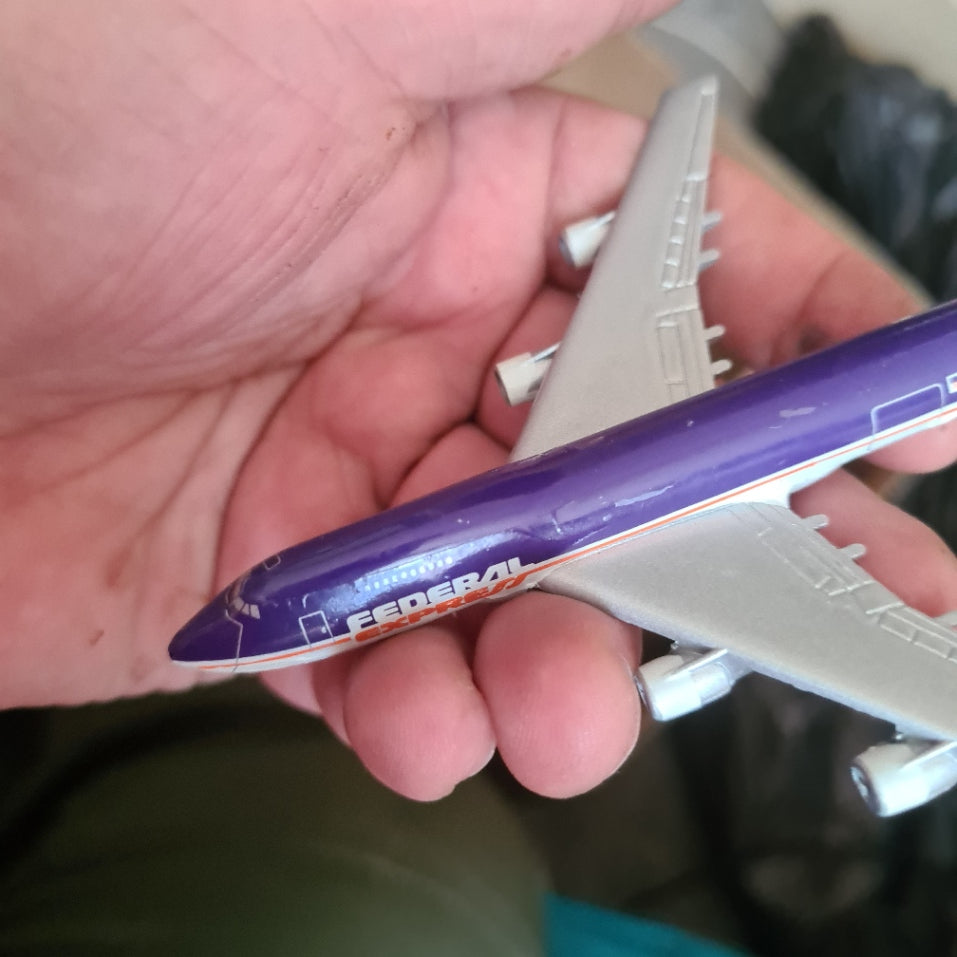 Schabak 1:600 Boeing 747 Federal Express diecast plane 901/66 fair boxed