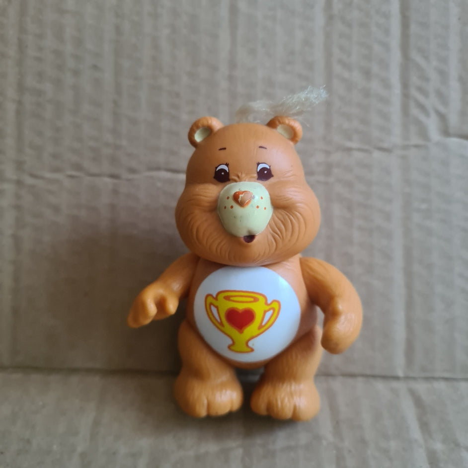 Retro 1983 Care bears 3.5" action figure "Champ bear" good loose example