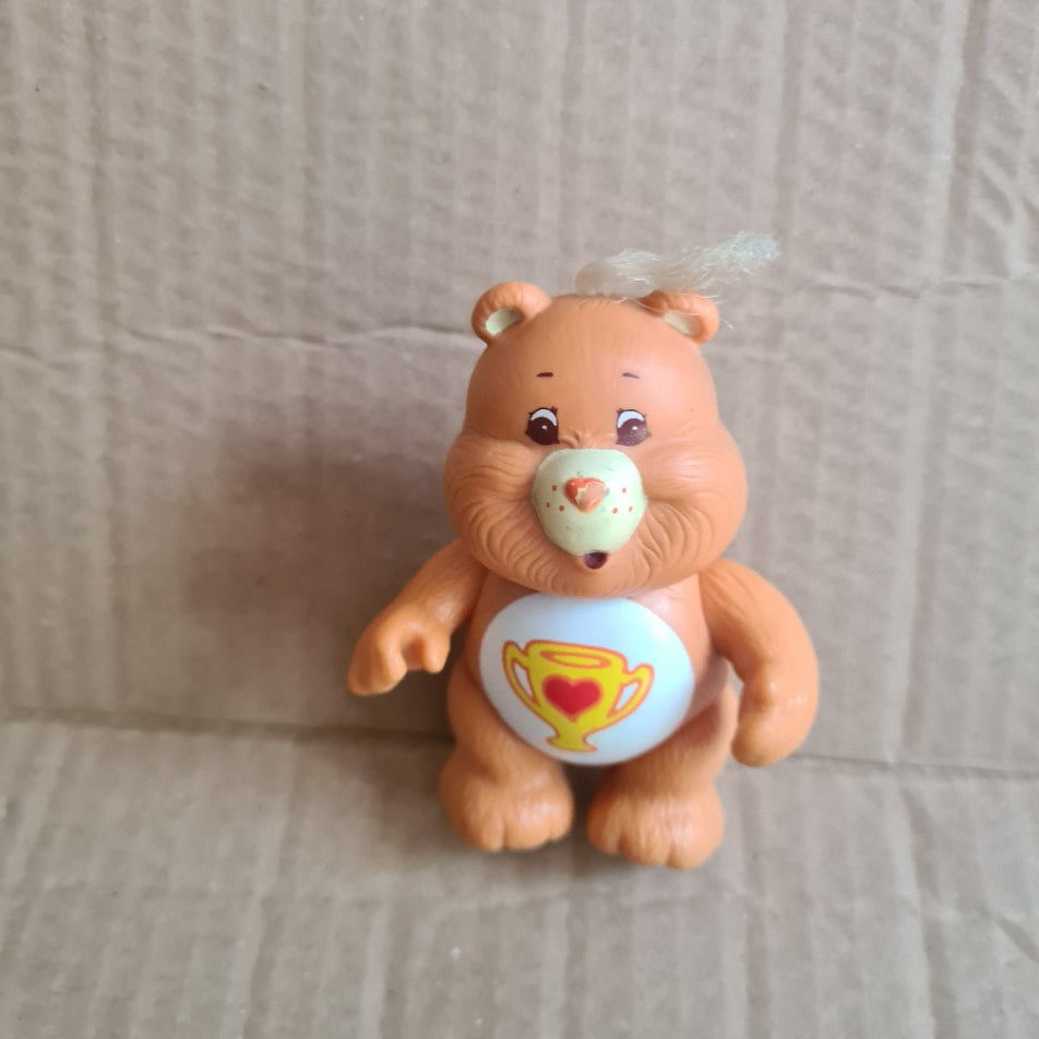 Retro 1983 Care bears 3.5" action figure "Champ bear" good loose example