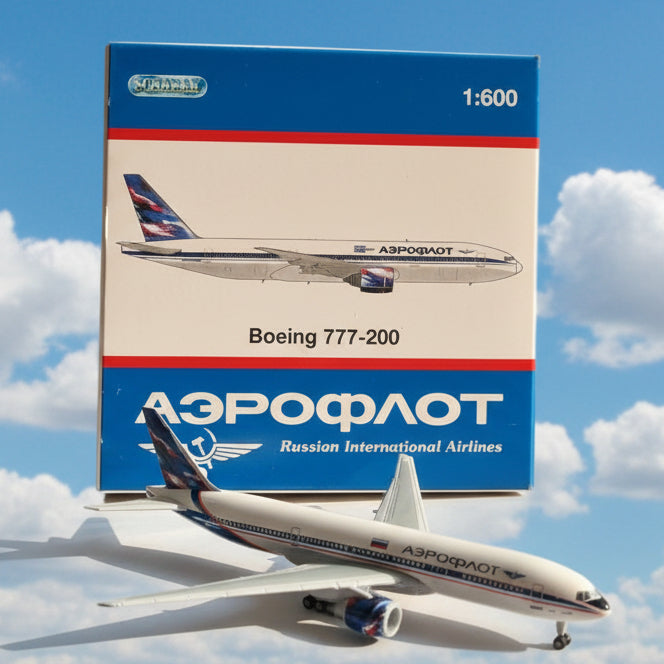 Schabak 1:600 Boeing 777-200 Soviet Airlines diecast plane 928/139 VGC  boxed