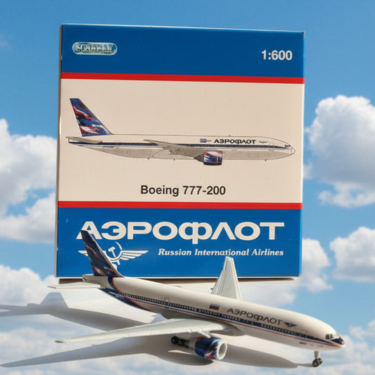 Schabak 1:600 Boeing 777-200 Soviet Airlines diecast plane 928/139 VGC  boxed