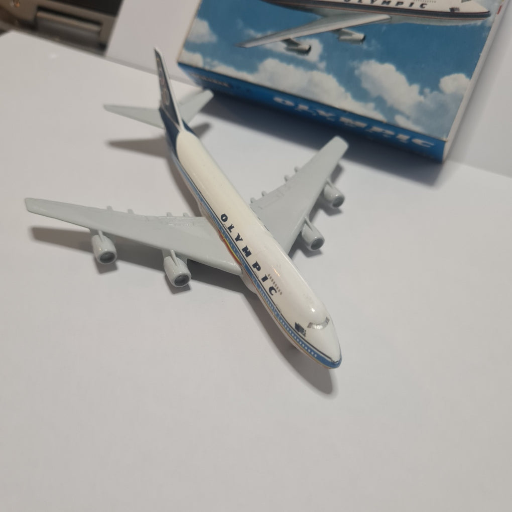 Schabak 1:600 Boeing 747 Olympic Airways diecast plane 901/116 VGC  boxed