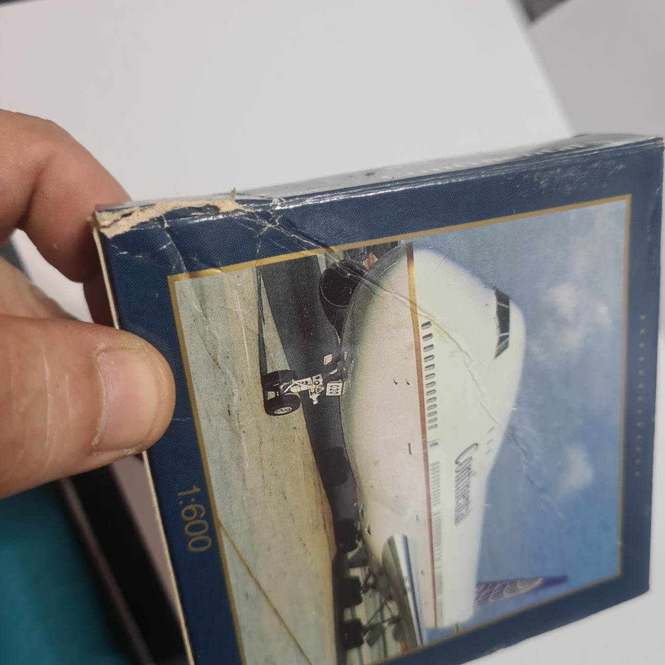 Schabak 1:600 Boeing 747-200 Continental Airlines diecast plane 901/46 VGC  boxed
