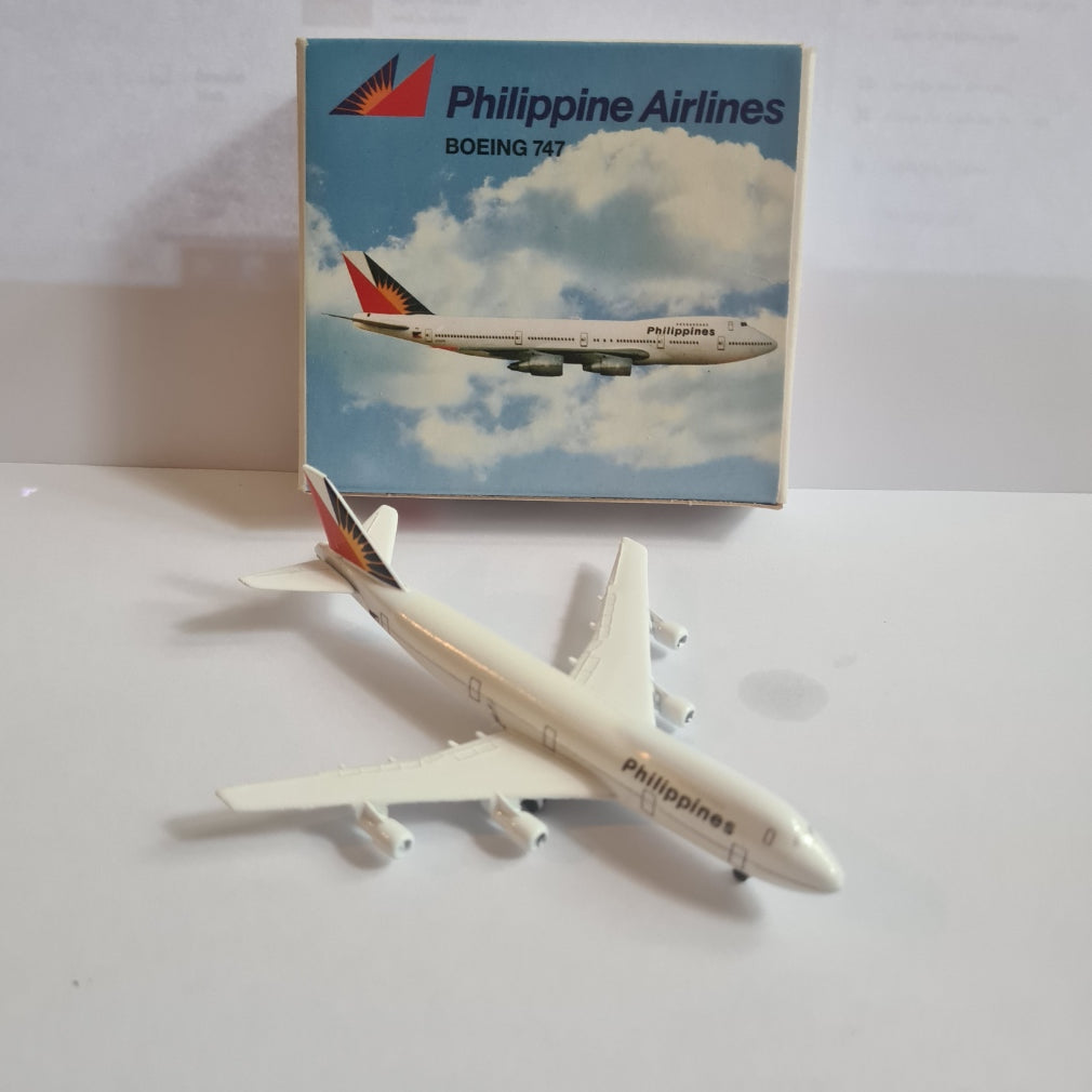 Schabak 1:600 Boeing 747 Philippine Airlines diecast plane 901/90 VGC  boxed