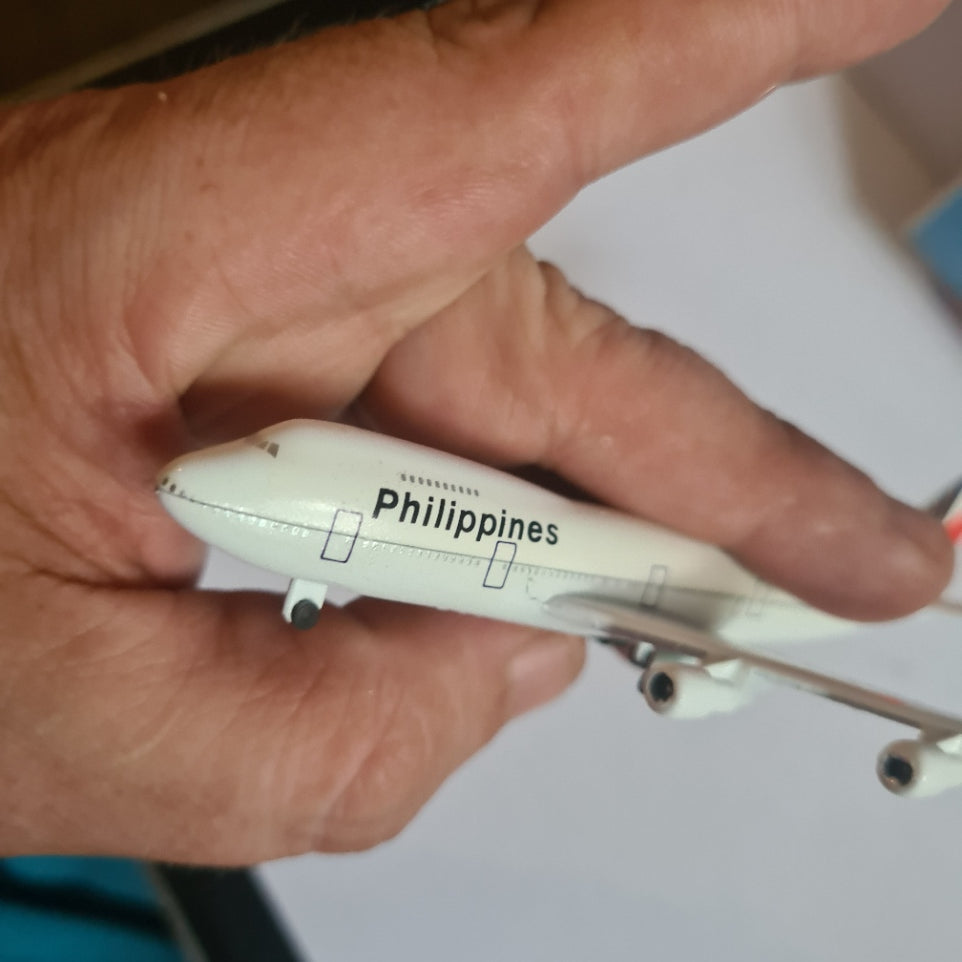 Schabak 1:600 Boeing 747 Philippine Airlines diecast plane 901/90 VGC  boxed