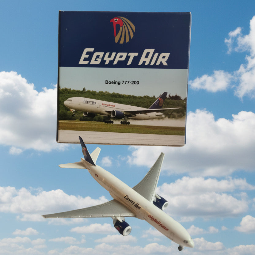 Schabak 1:600 Boeing 777-200 Air Egypt diecast plane 928/179 VGC  boxed