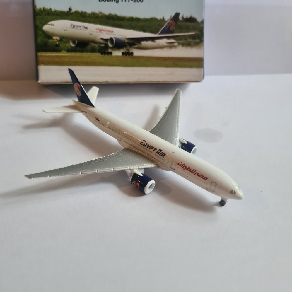 Schabak 1:600 Boeing 777-200 Air Egypt diecast plane 928/179 VGC  boxed