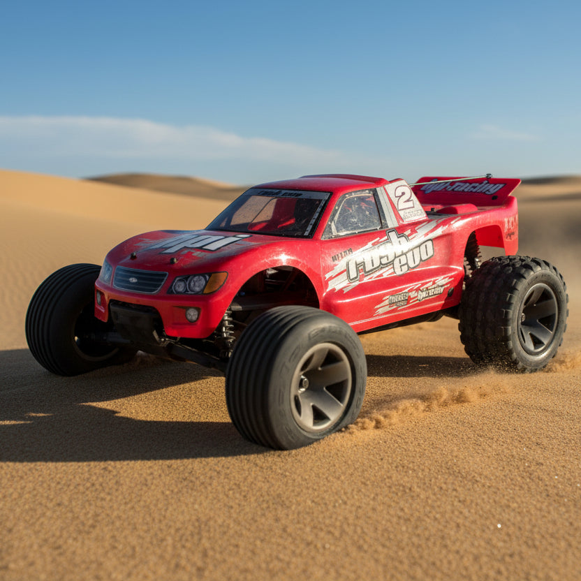 Vintage HPI Rush Evo Nitro 1/10 2wd Scale RC Stadium Truck used with box 