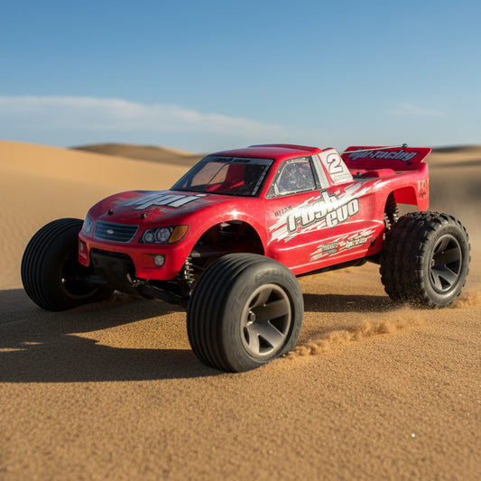 Vintage HPI Rush Evo Nitro 1/10 2wd Scale RC Stadium Truck used with box 