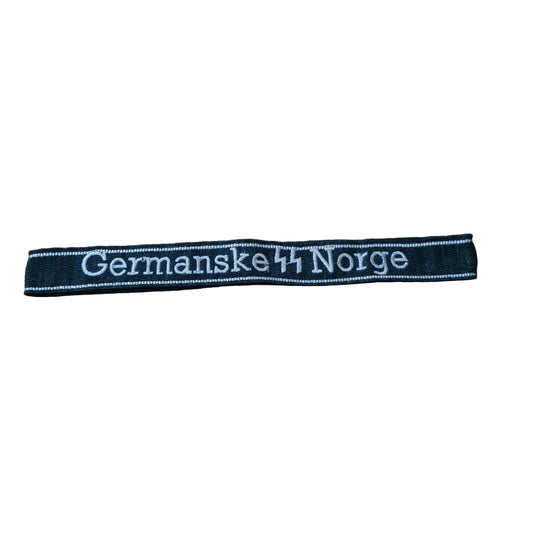 WW2 German Germanske Norge cuff title , will be reproduction enactment i think ?