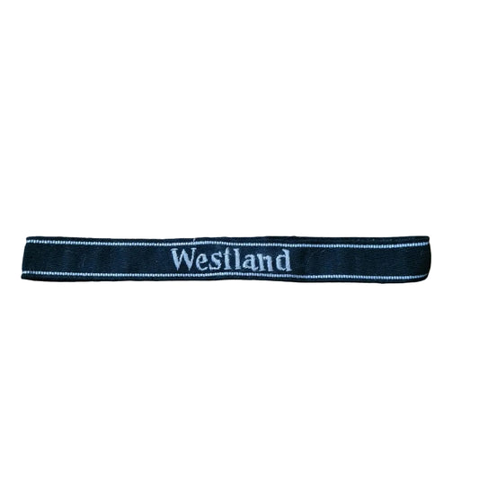 e
WW2 German Westland cuff title , will be reproduction enactment i think ? ex movie department
