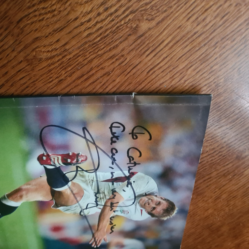 Rugby's Greatest Moments programme book signed by jonny Wilkinson England player