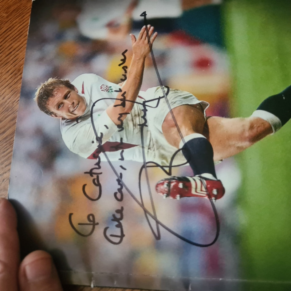 Rugby's Greatest Moments programme book signed by jonny Wilkinson England player