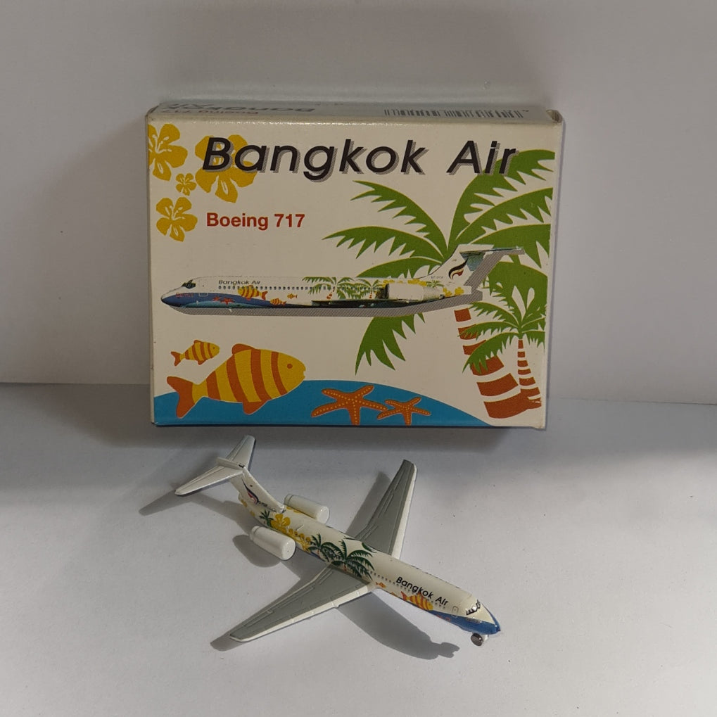 Schabak 1:600 Boeing 717 Bangkok Air diecast plane 964/115 VGC  boxed