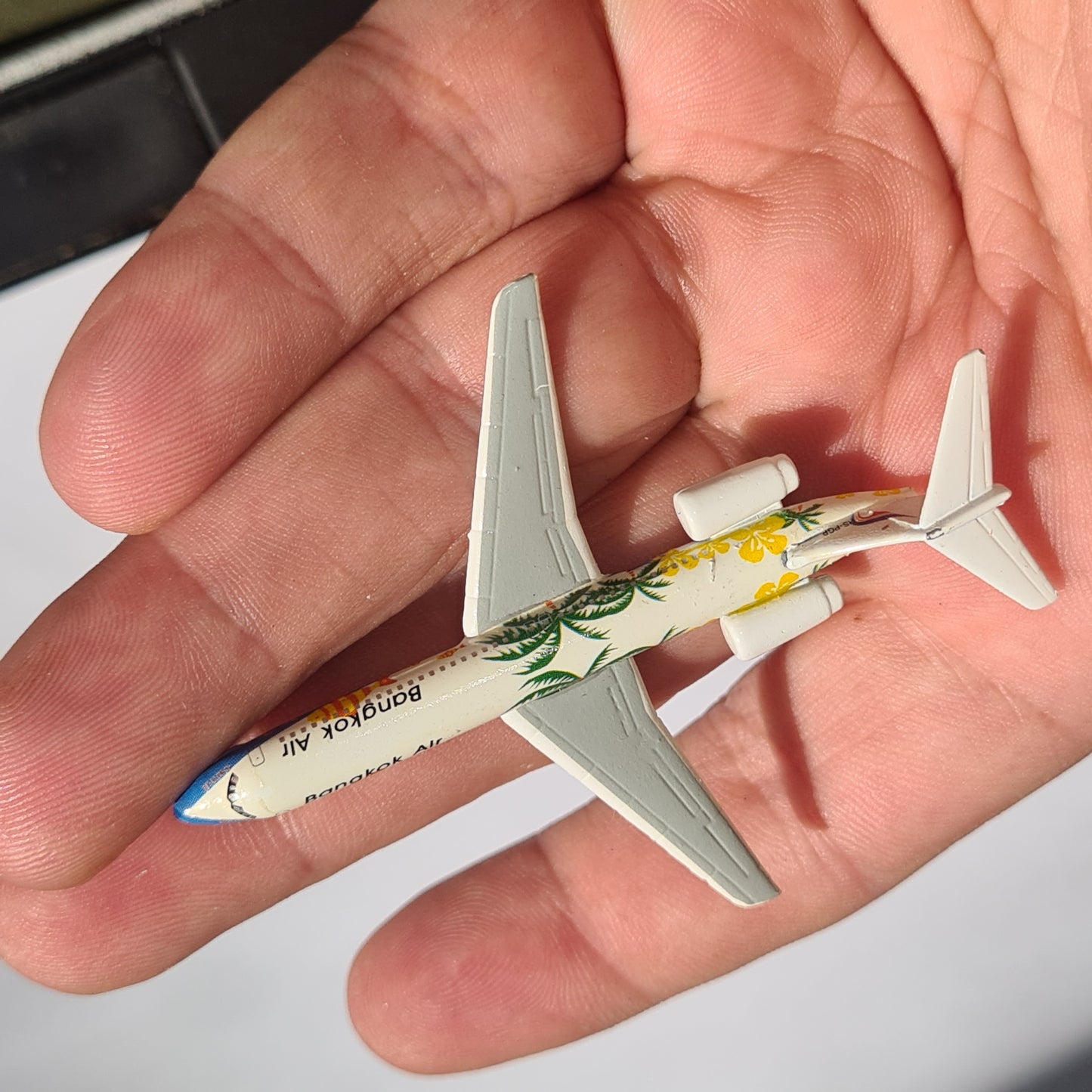 Schabak 1:600 Boeing 717 Bangkok Air diecast plane 964/115 VGC  boxed