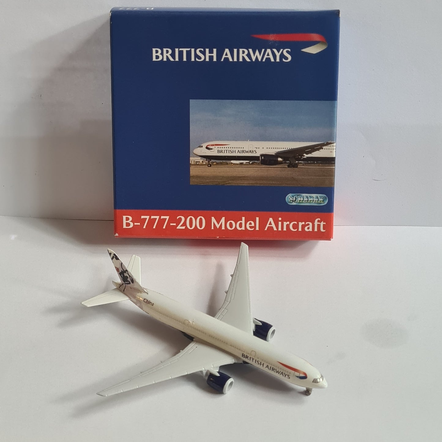 Schabak 1:600 Boeing 777-200 British Airways China diecast plane 928/14hk good boxed