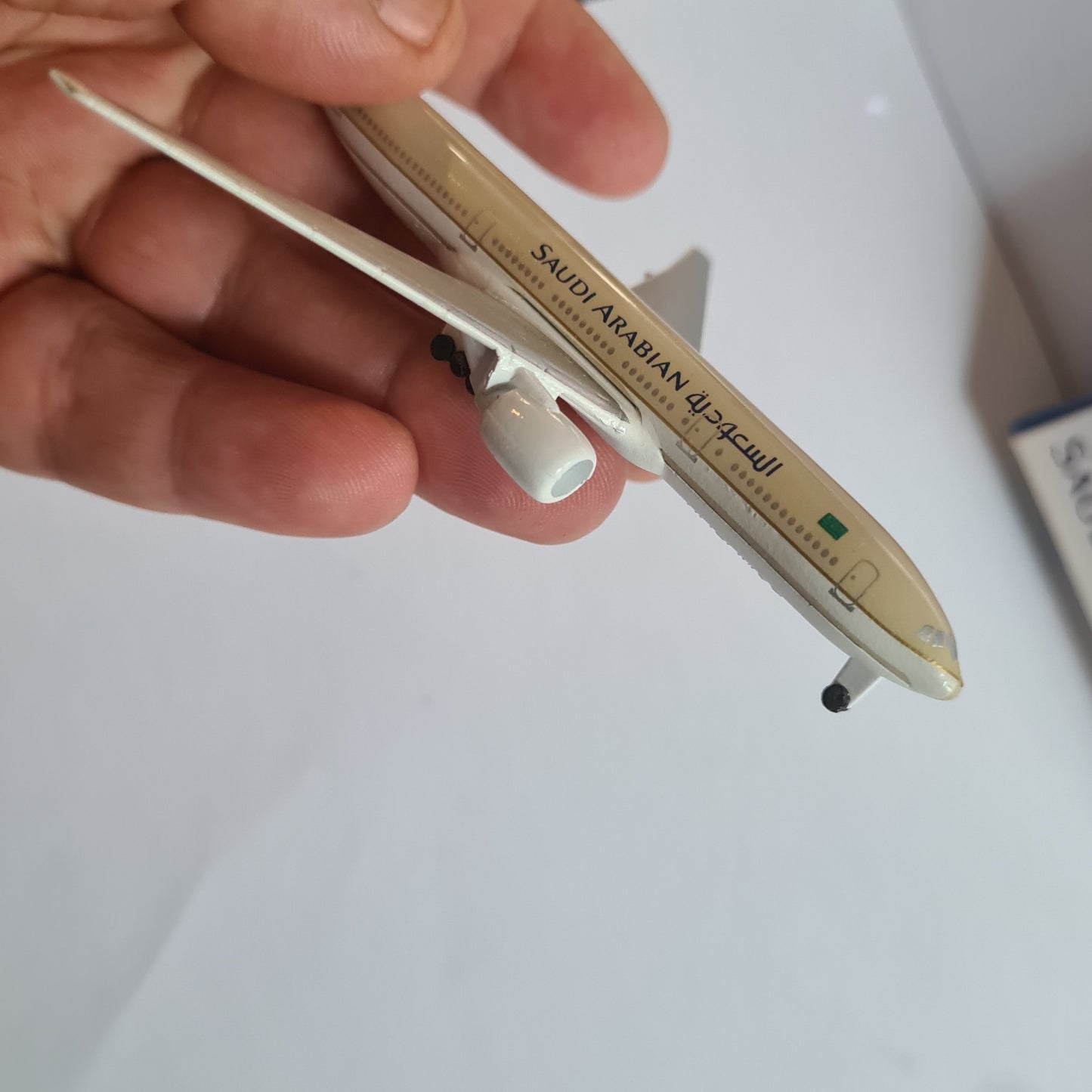 Schabak 1:600 Boeing 777 Saudi Arabian diecast plane 928/31 VGC boxed
