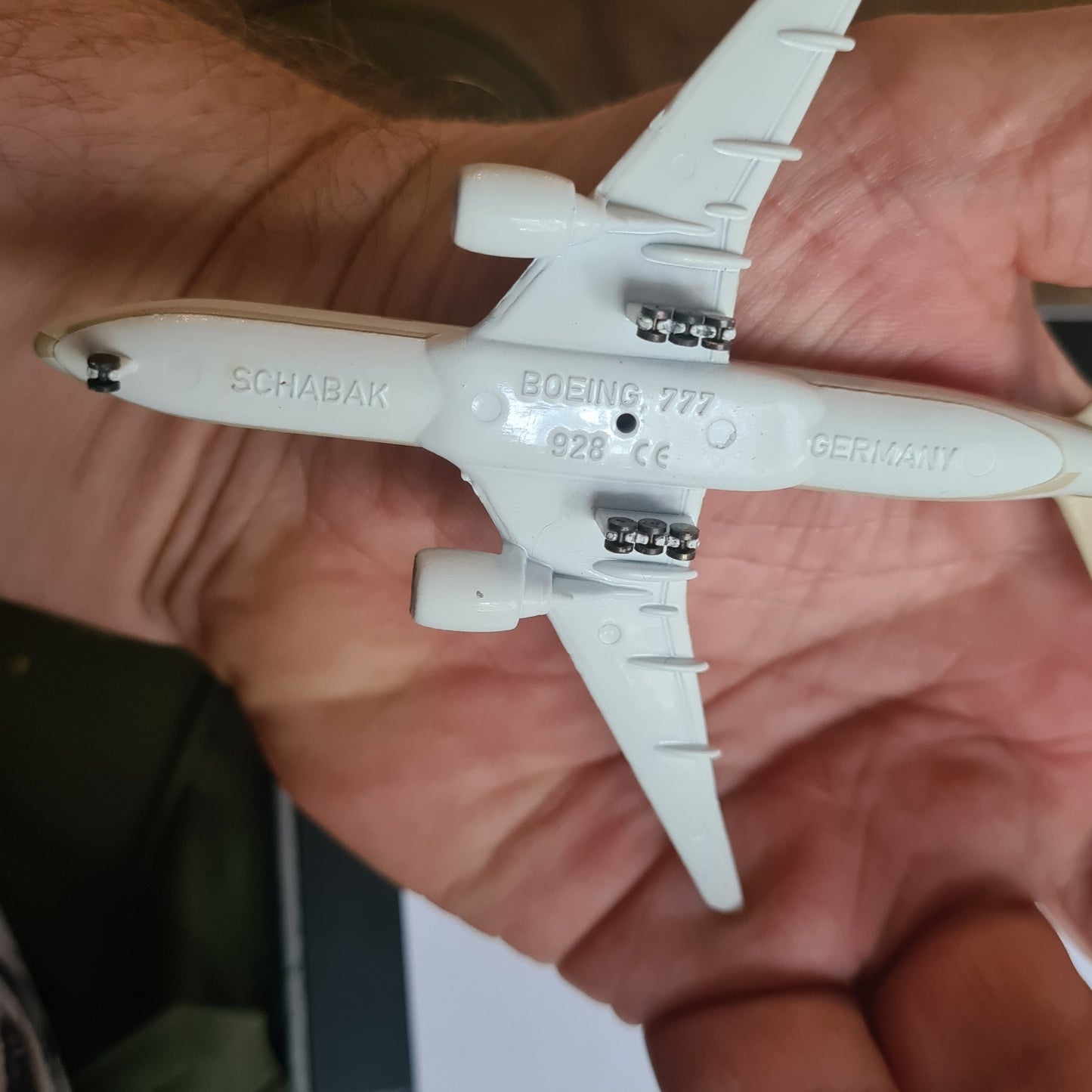 Schabak 1:600 Boeing 777 Saudi Arabian diecast plane 928/31 VGC boxed