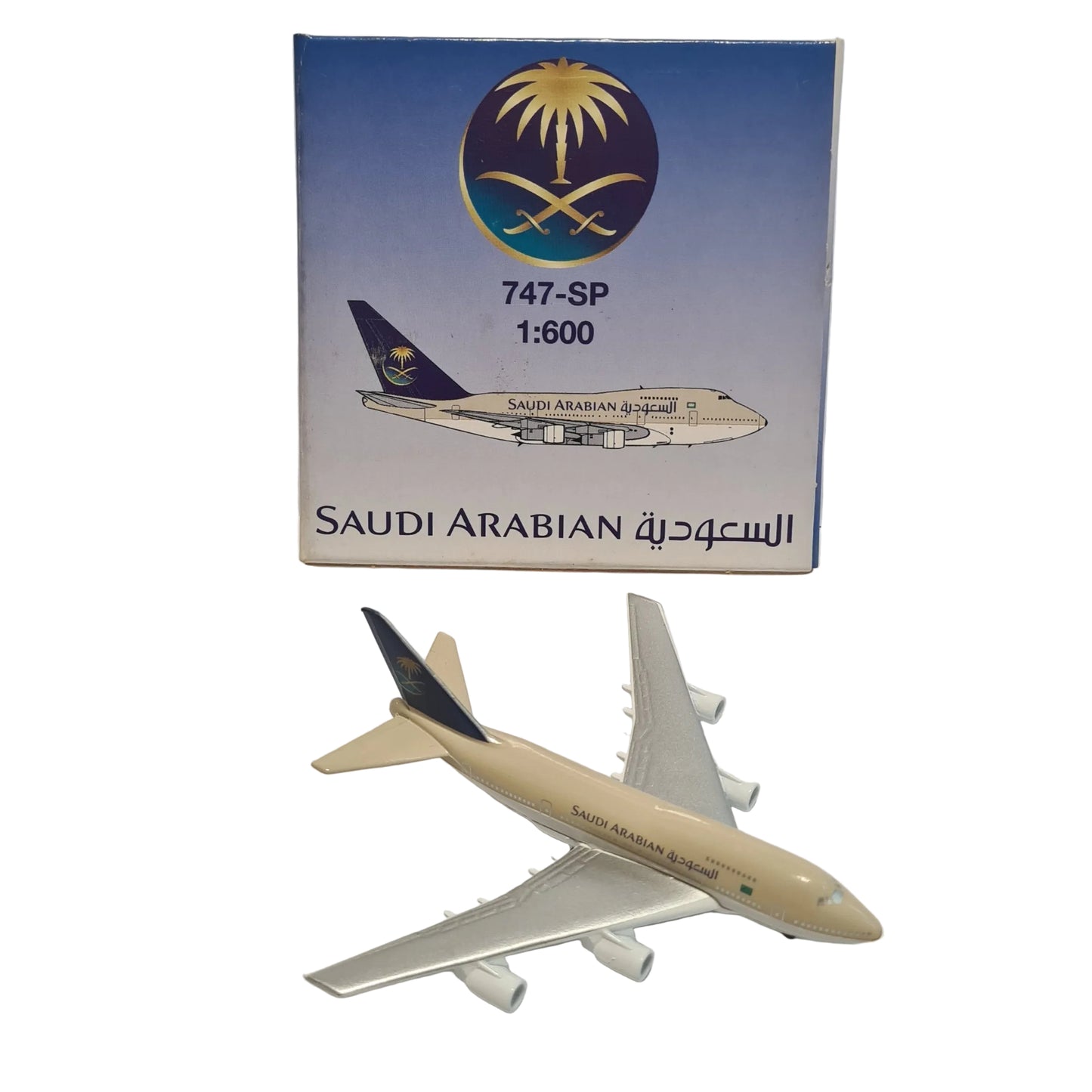 Schabak 1:600 Boeing 747 -SP Saudi Arabian diecast plane 919/31 VGC boxed