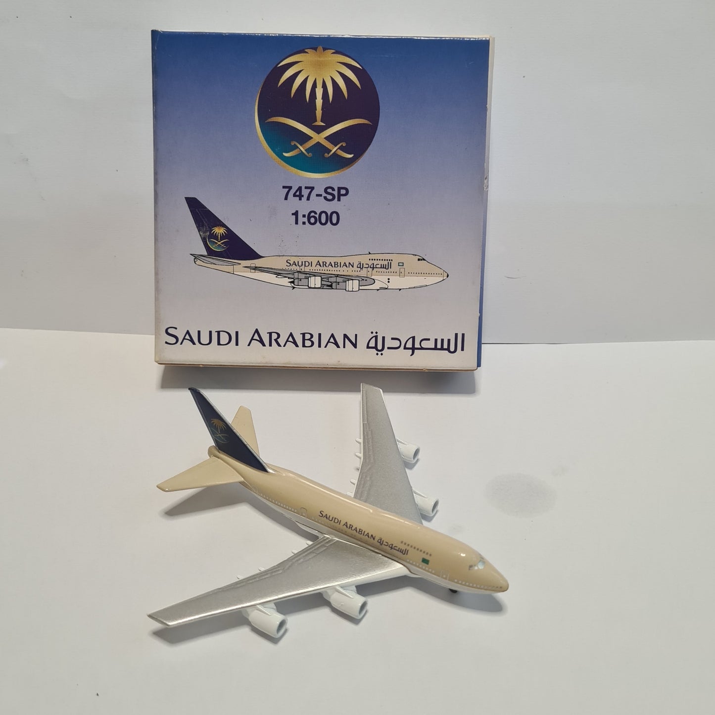 Schabak 1:600 Boeing 747 -SP Saudi Arabian diecast plane 919/31 VGC boxed