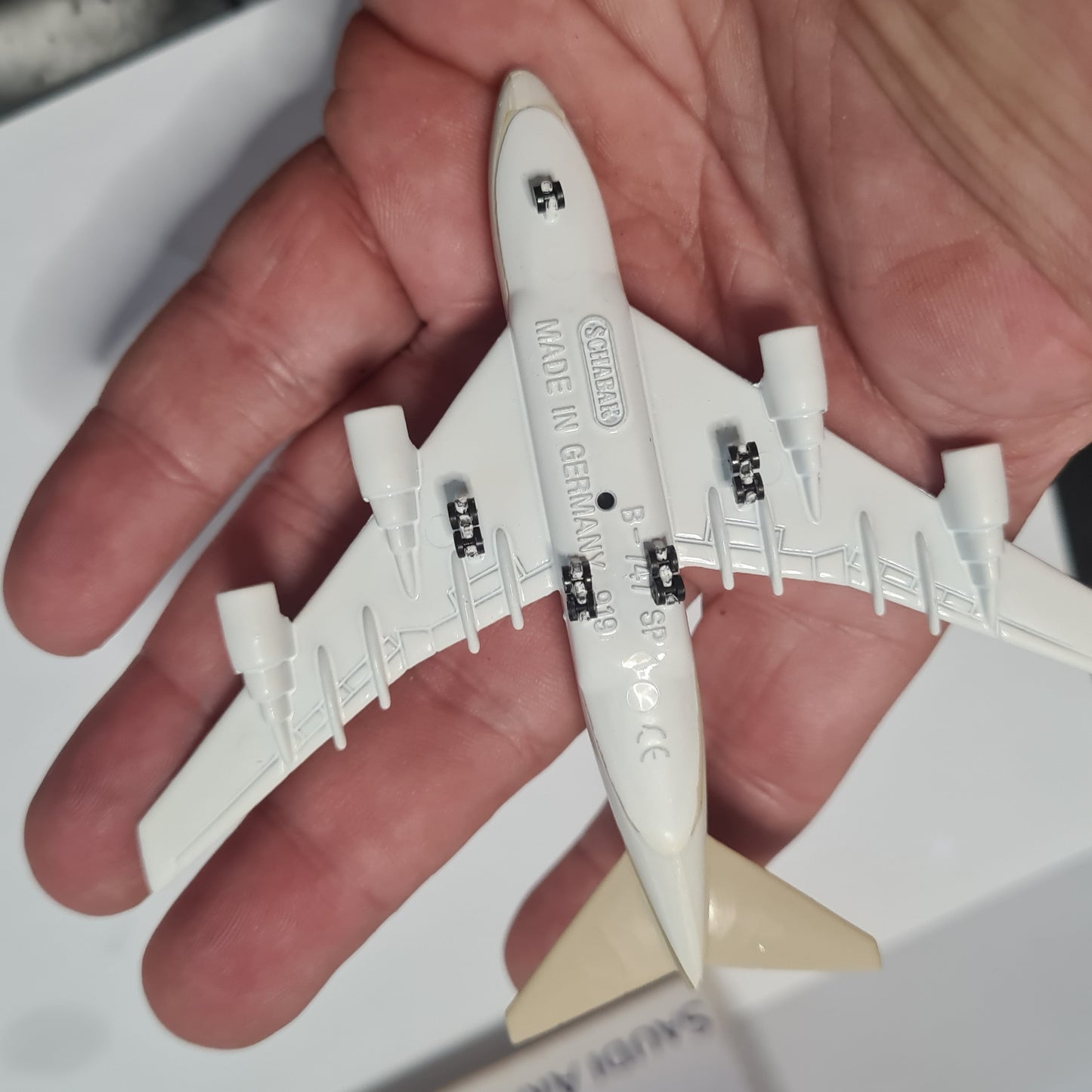 Schabak 1:600 Boeing 747 -SP Saudi Arabian diecast plane 919/31 VGC boxed