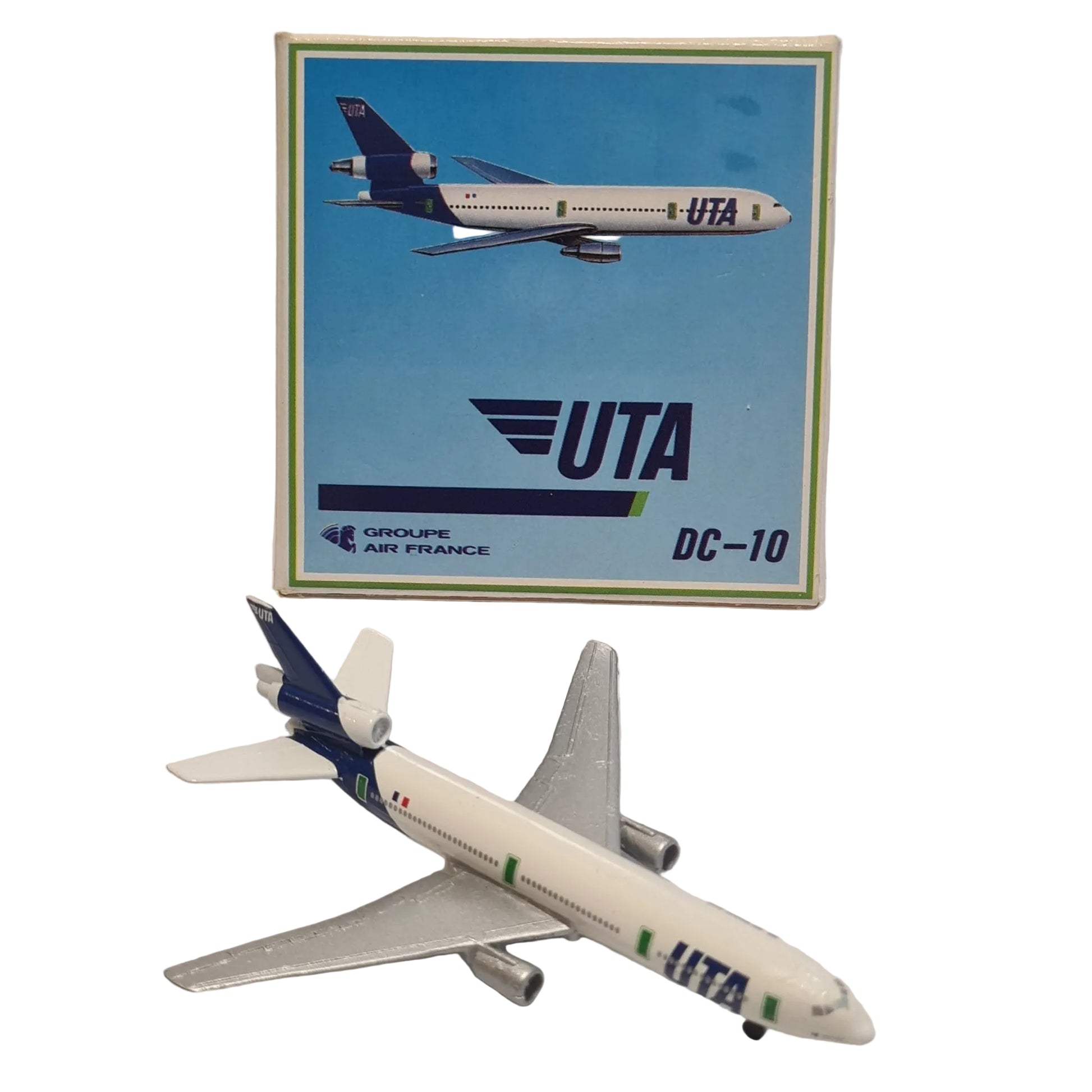 Schabak 1:600 DC-10 UTA Air France diecast plane 902/107 VGC boxed