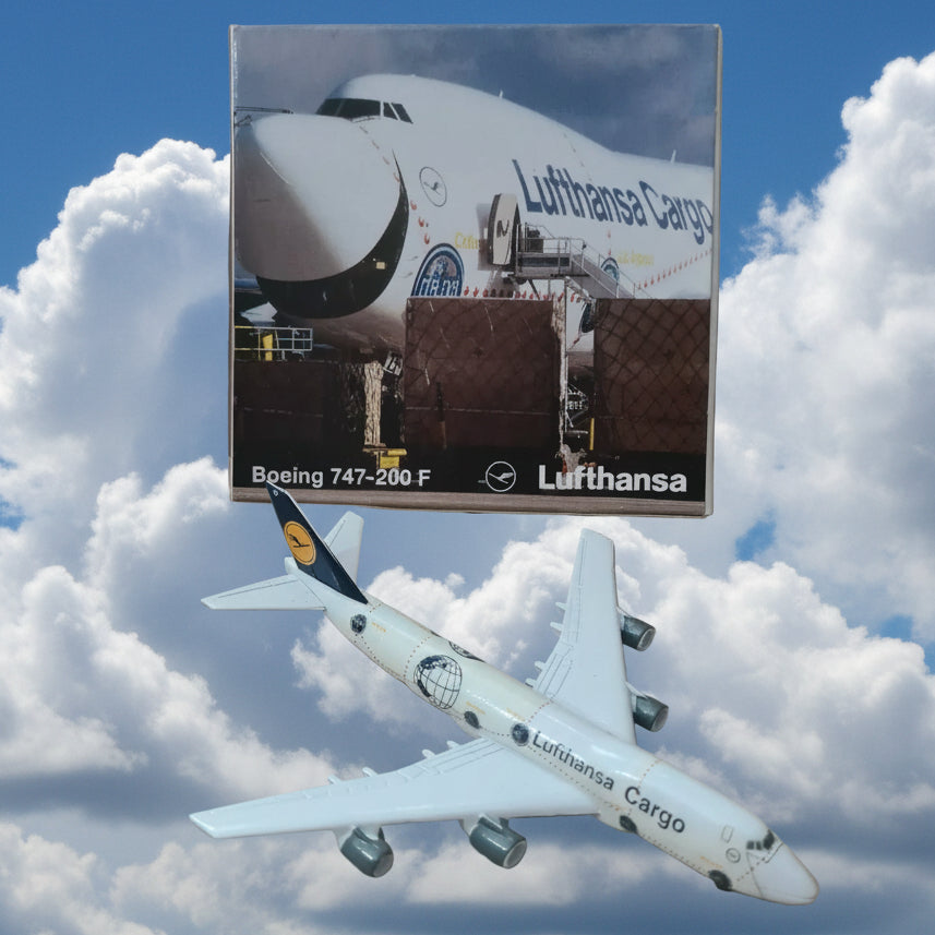 Schabak 1:600 Boeing 747-200FLufthansa Cargo diecast plane 901/1sc VGC boxed