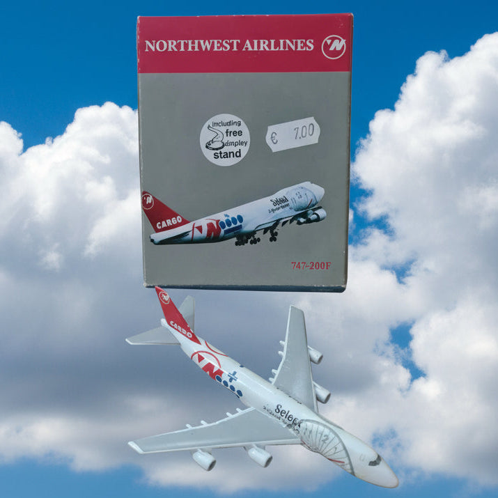Schabak 1:600 Boeing 747-200F  Northwest Airlines Cargo diecast plane 901/37c VGC boxed