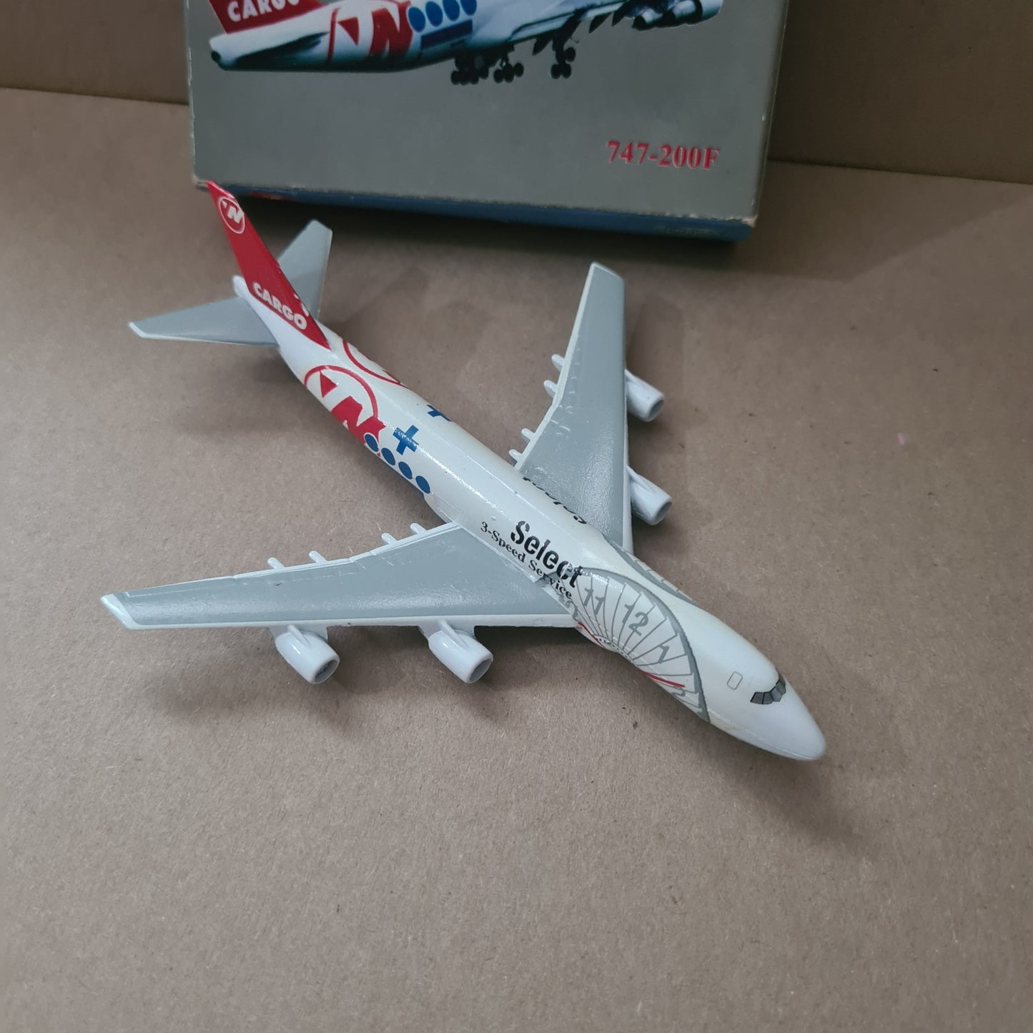 Schabak 1:600 Boeing 747-200F  Northwest Airlines Cargo diecast plane 901/37c VGC boxed