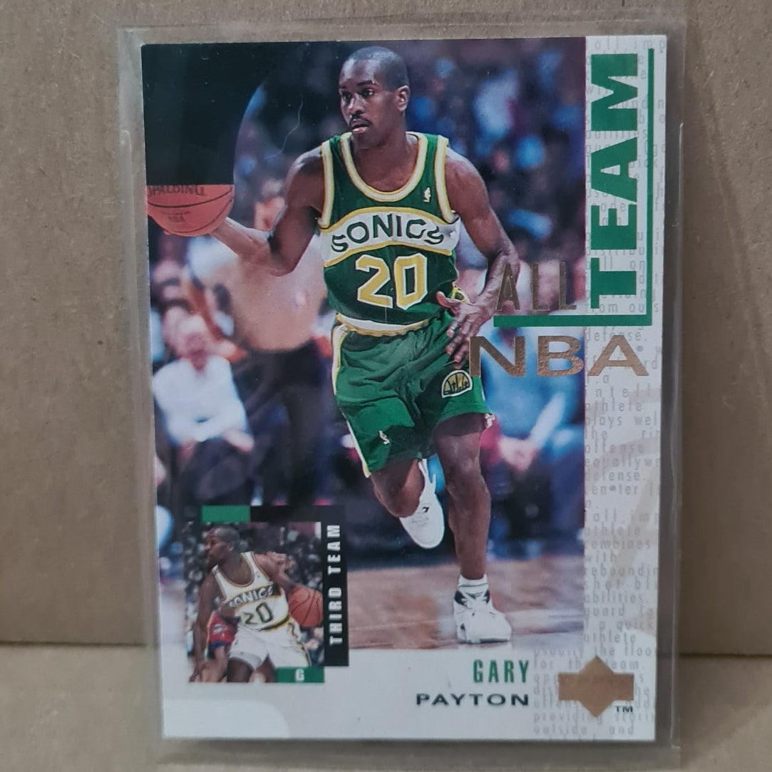 Gary Payton 1994 Upper-Deck all NBA Team #25 Seattle Super Sonics excellent Sleeved