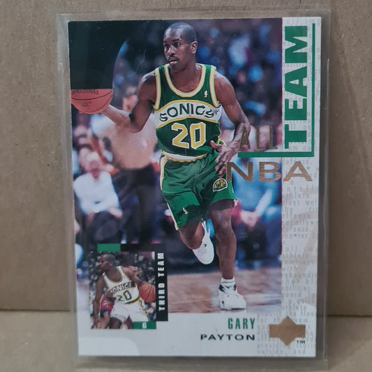 Gary Payton 1994 Upper-Deck all NBA Team #25 Seattle Super Sonics excellent Sleeved