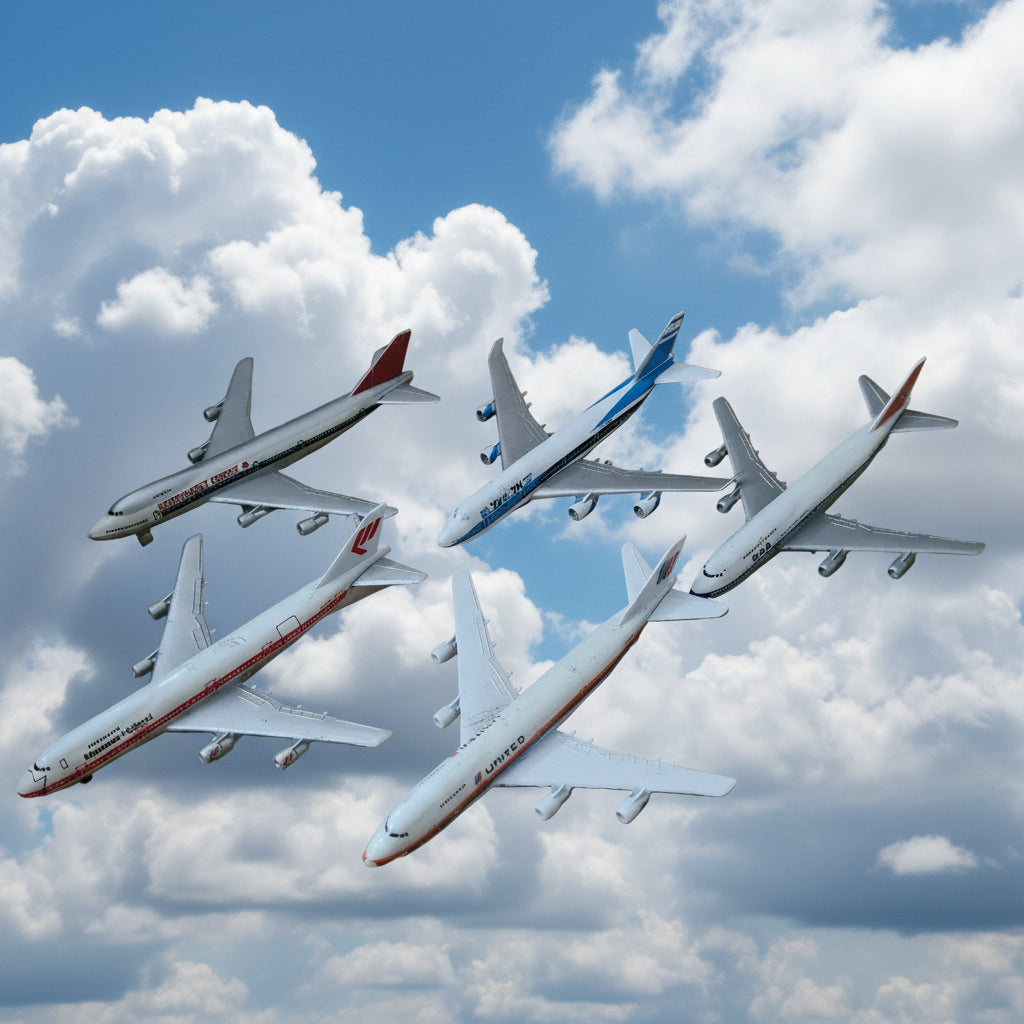 Schabak 1:600 various loose commercial airlines 747 etc mixed ex-display diecast planes bundle lot 18