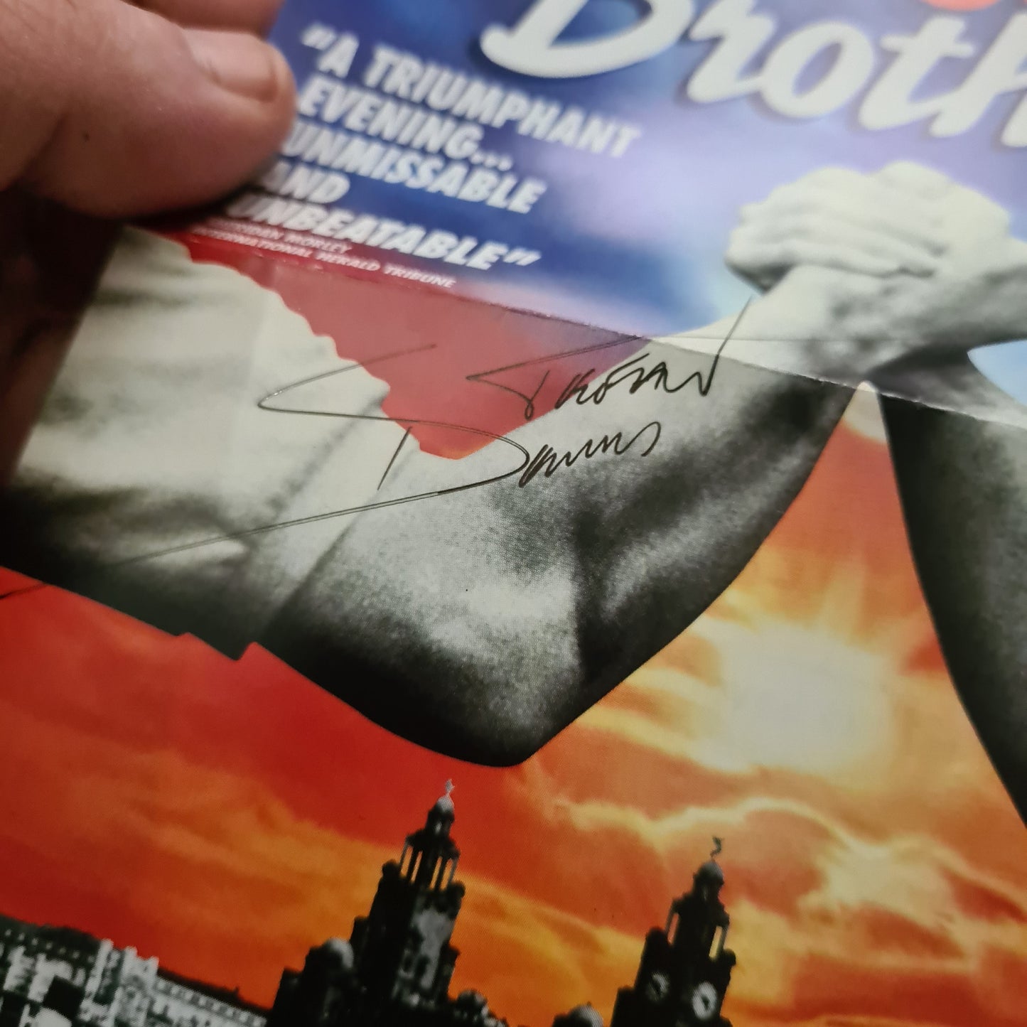 blood brothers musical cast autographs Stefan Dennis Helen Reddy plus more
