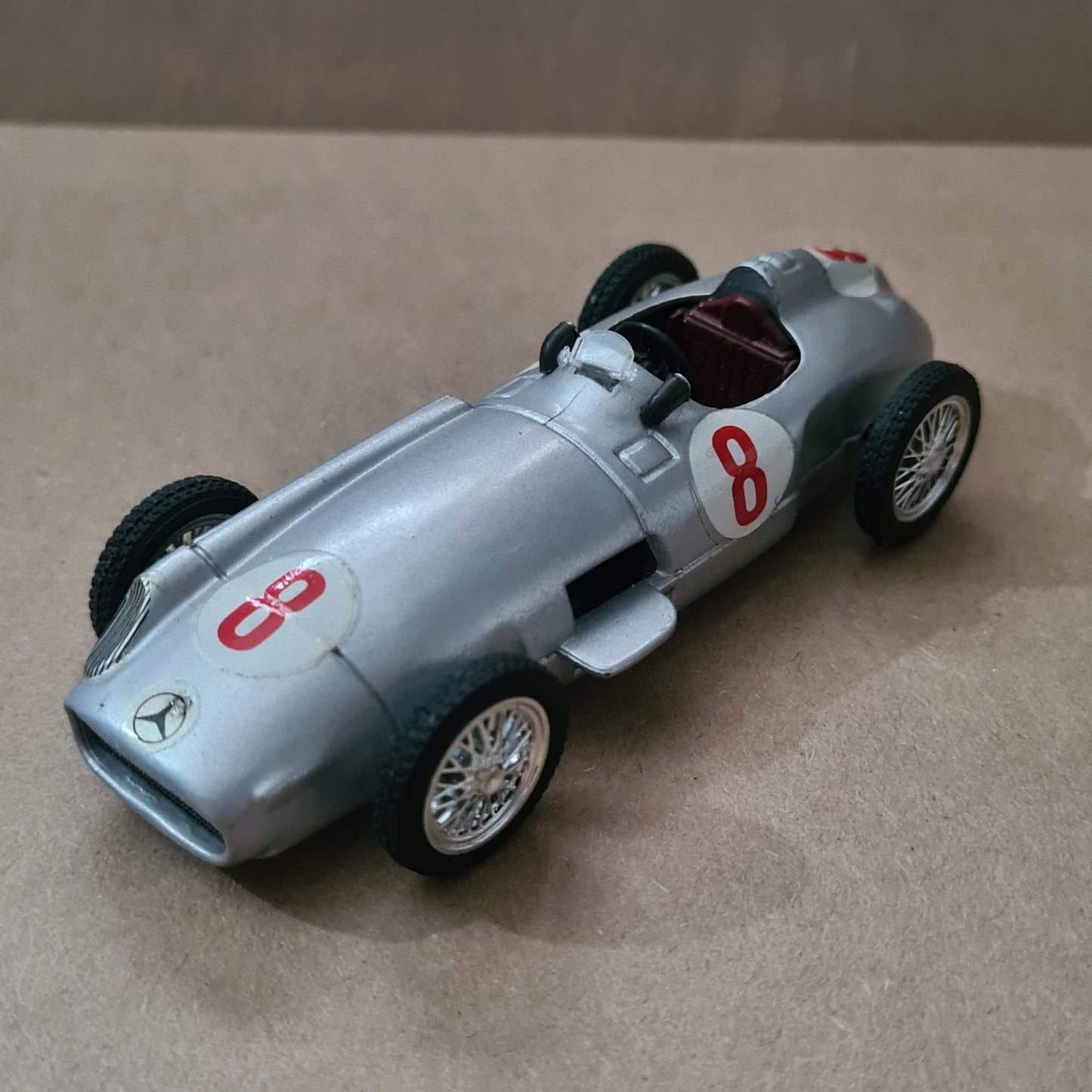 Brumm 1:43 classic Mercedes Grand prix car #8  diecast model loose excellent