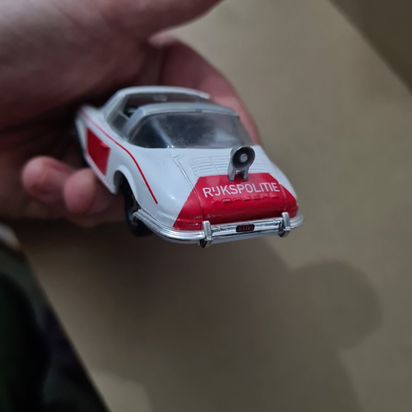 Eligor 1:43 Porsche 911 s targa cabriolet rukspolitie Dutch police car loose diecast model vgc