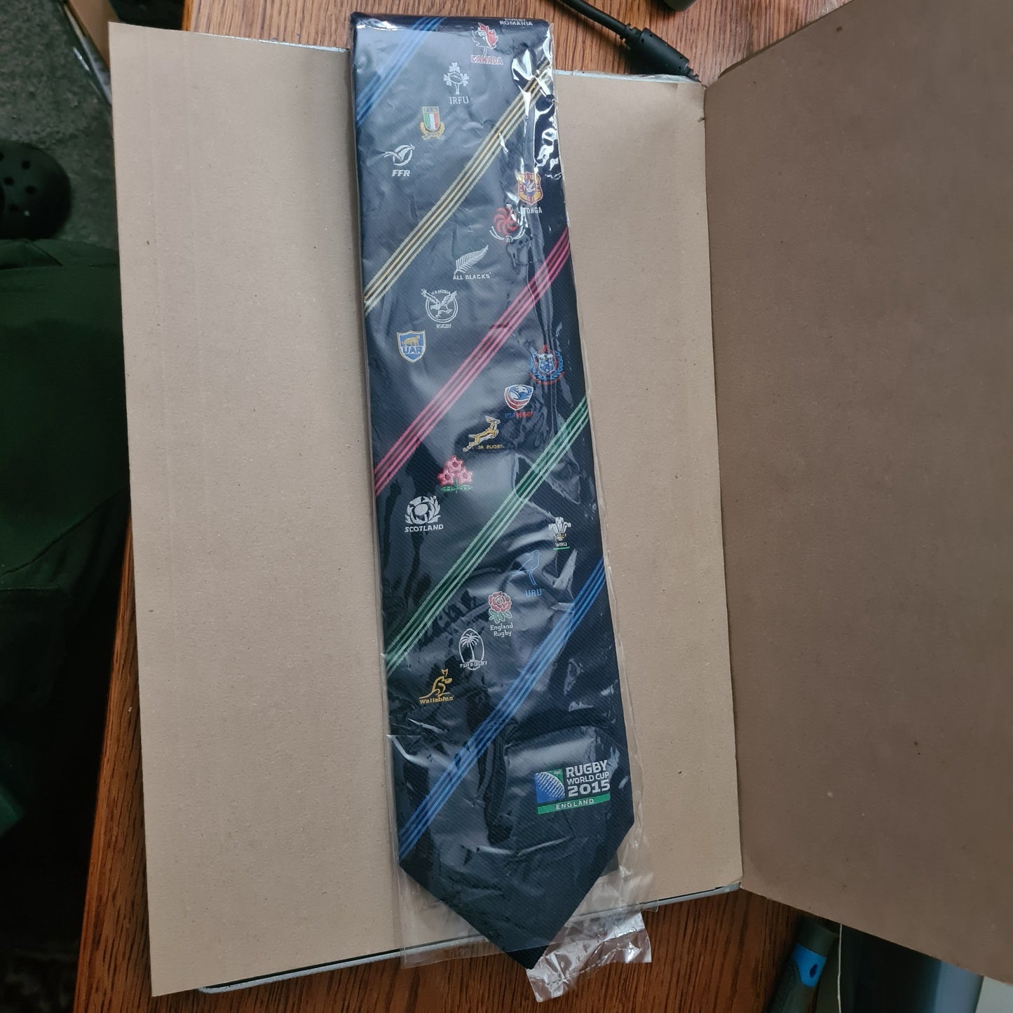 Rugby 2015 World cup Official Tie unused in packet menswear