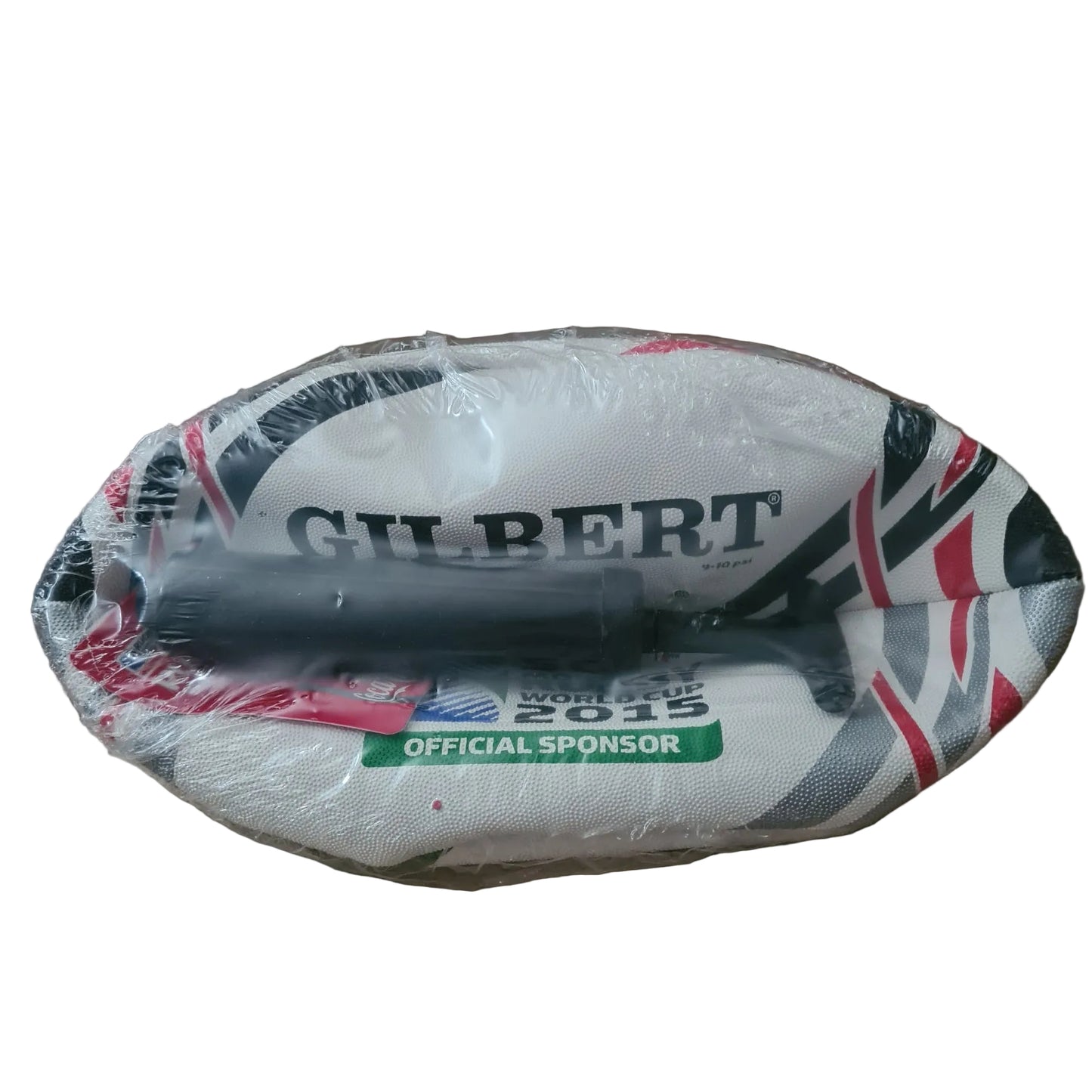 Rugby 2015 World cup Gilbert Coca-Cola ball "promotional prize" with pump unused