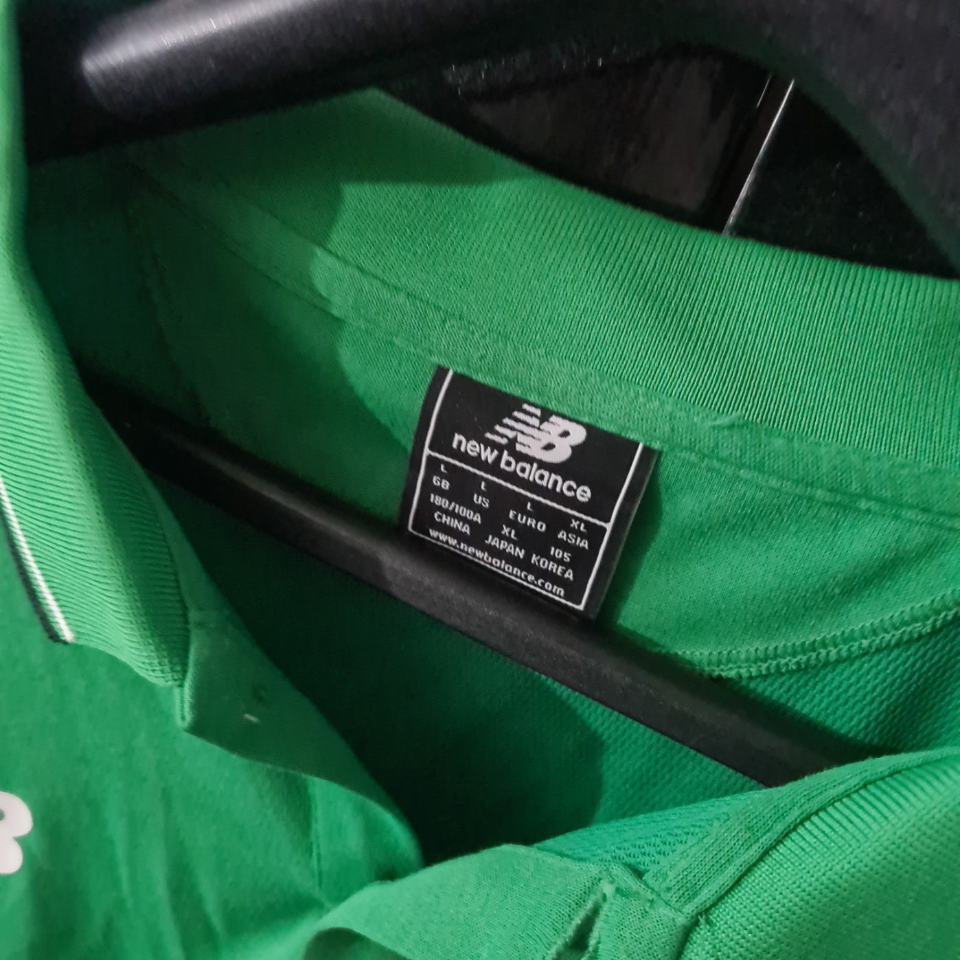 Celtic New Balance Mens Large Green Polo Shirt 2015-2016 Short Sleeve Polo nice