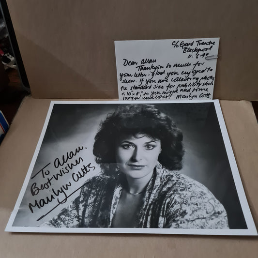 Marilyn Cutts actress autograph letter signed photo bundle