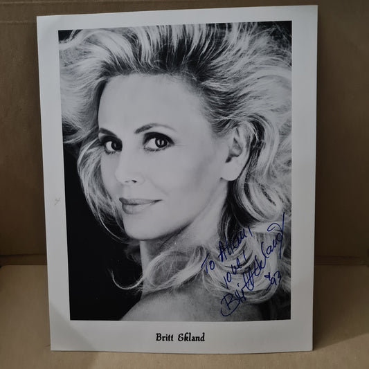 Britt Ekland 007 etc  actress autograph signed photo