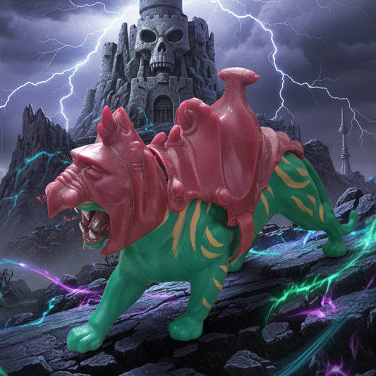 Masters of the Universe vintage Battle cat BATTLECAT  complete very clean example