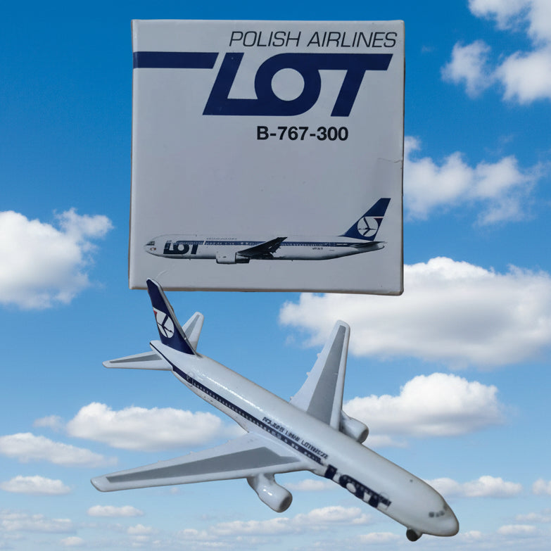 Schabak 1:600 Boeing 767-300 LOT Polish Airlines diecast plane 927/144 good + boxed