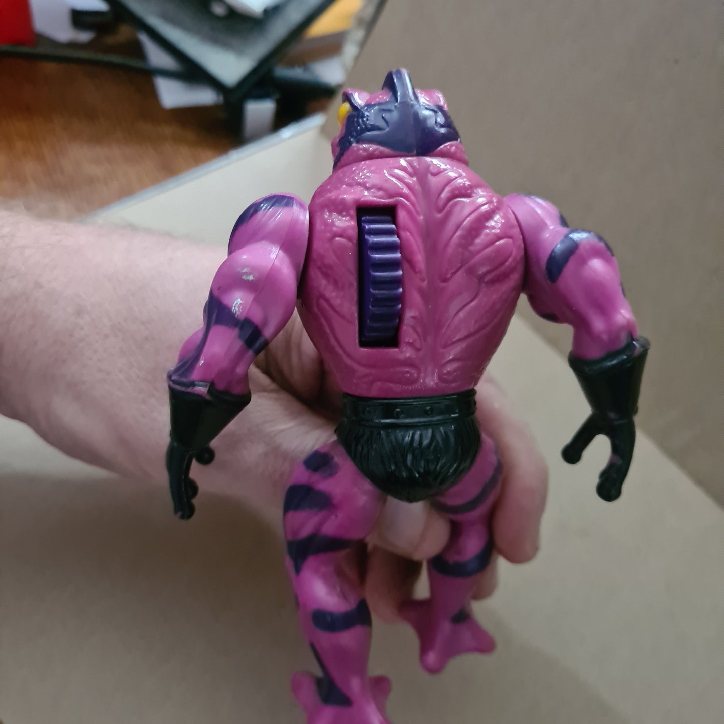 Vintage Masters of the Universe " Tung Lashor " loose nice used example 80's